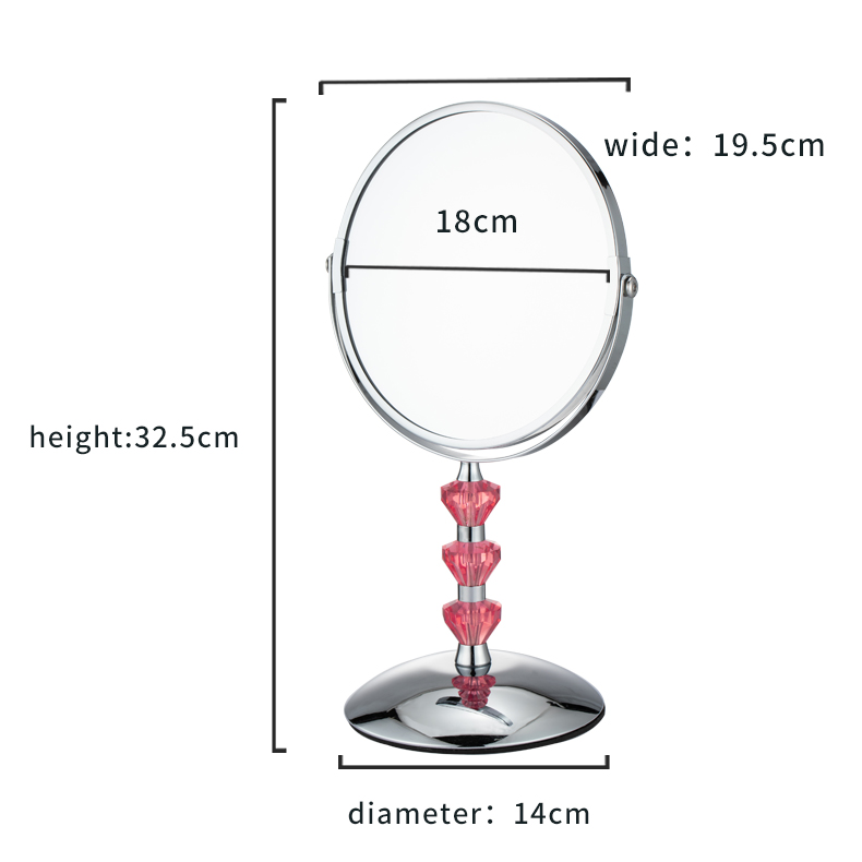 Online Hot Sale Vantage Mirror Metal Portable Mirrors And Table Stand Mirror Can Give To Your Sisters, Parents, Girlfriends