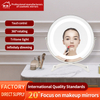 360 Degree Rotating Large Magnifying Hollywood Mirror Light Custom Logo Support Home Use Makeup Multi-Purpose