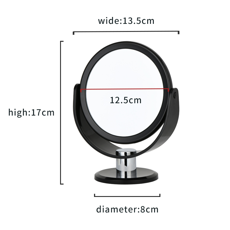 Compact Teen Fashion Mirror And Round Cosmetic Mirror To Makeup Bathroom Bedroom And Livingroom