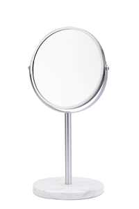 Silver Mirror Vanity Frame Bathroom And Double Sided Standing Mirror With At Home Round Mirror