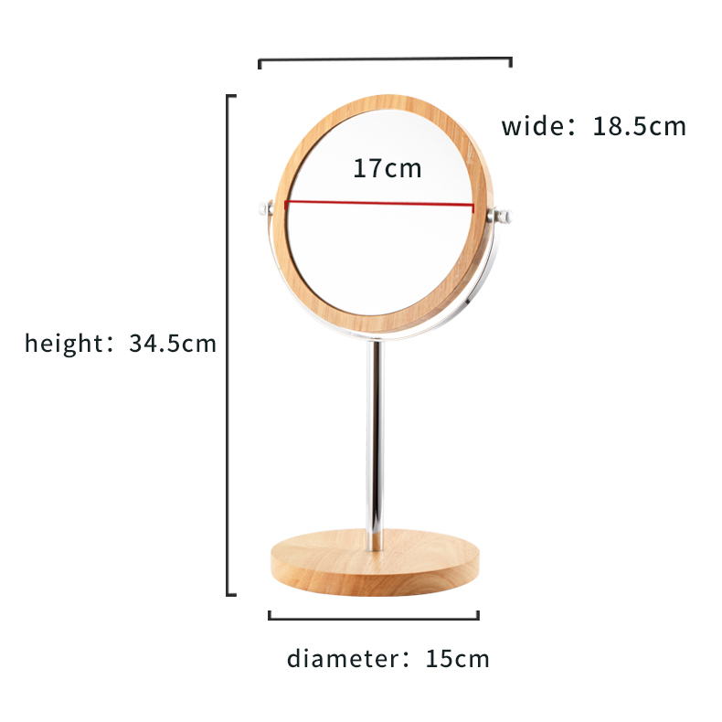 Household Modern Style Bamboo Vanity Mirror And Wooden Standing Mirror Can Be Used in Dresser, Bedroom, Bathroom