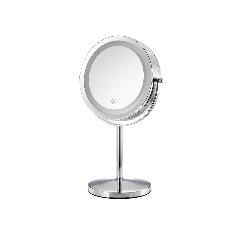 Professional 10x Travel Mirror with Lighted Family Iron Mirror And Portable Led Makeup Mirror