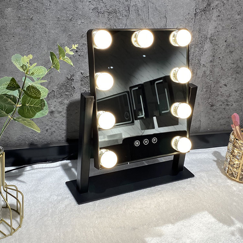 Different Style Pragmatic Mirror Factory Black Framed Led Mirror And Family Metal Vanity Mirror